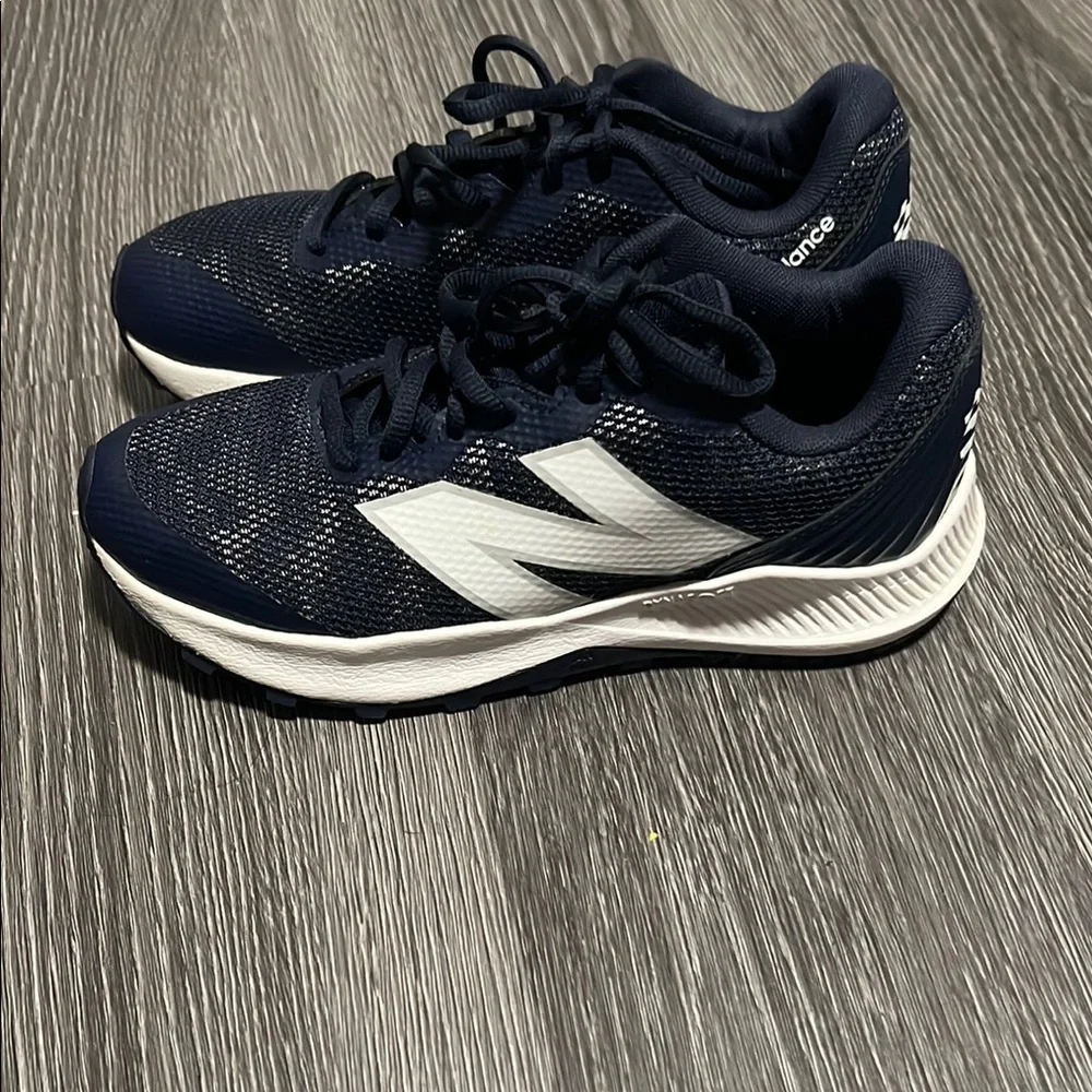 New Balance Blue and White Sneakers with Low-Top Design